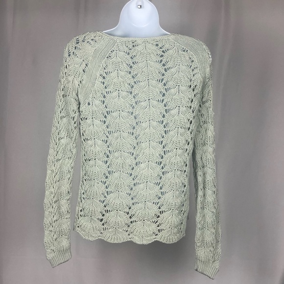 Loft Knit Sweater, Seafoam Green, Size Small - Picture 2 of 4